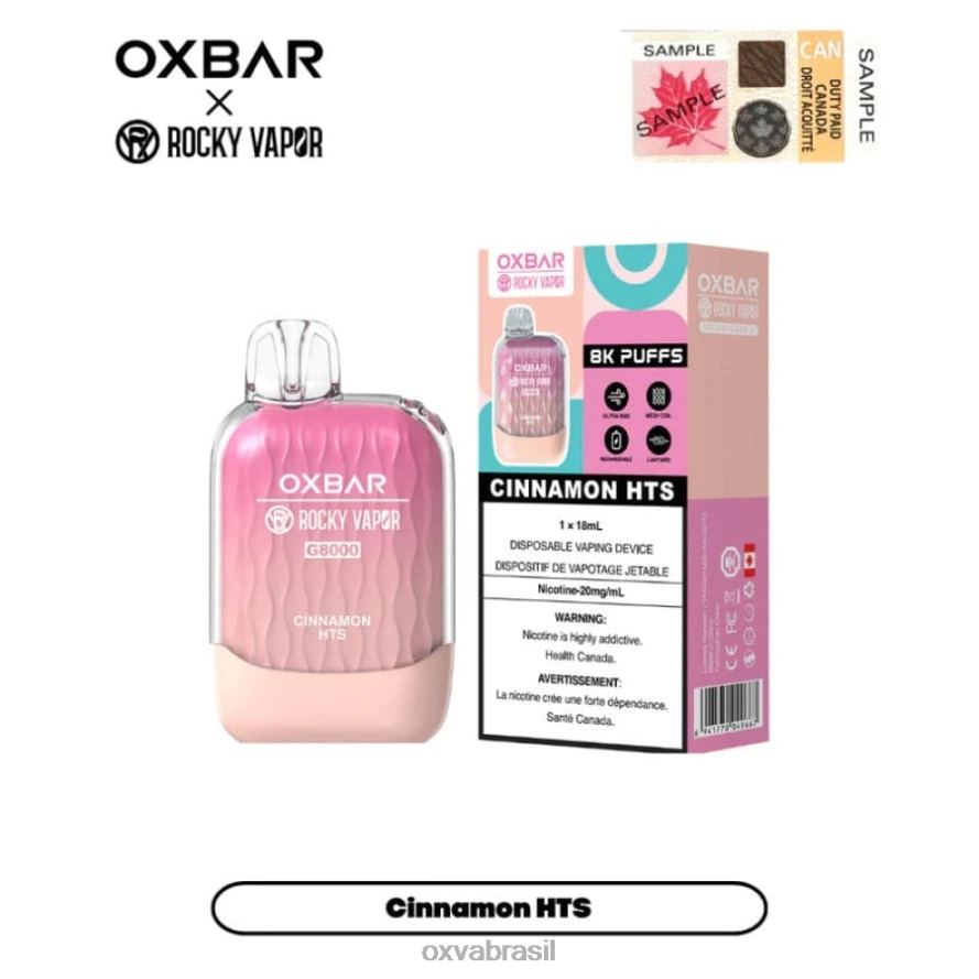 canela OXVA vape brasil FXNB212 OXVA OXBAR G8000