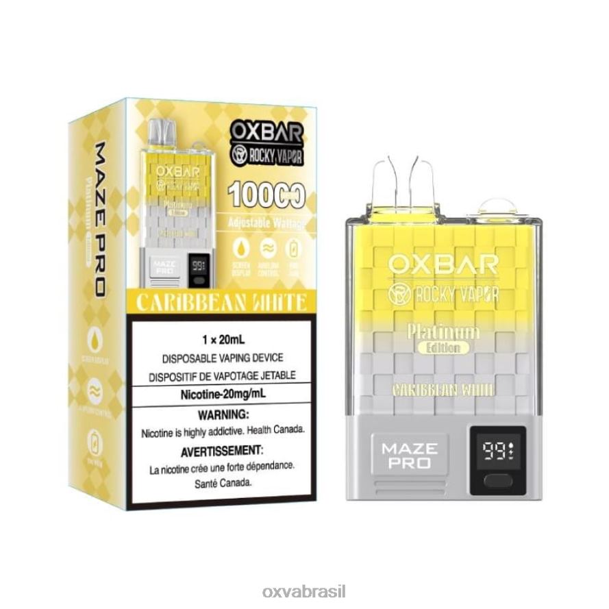 caribenho branco OXVA vape review FXNB214 OXVA OXBAR MAZE PRO 10000