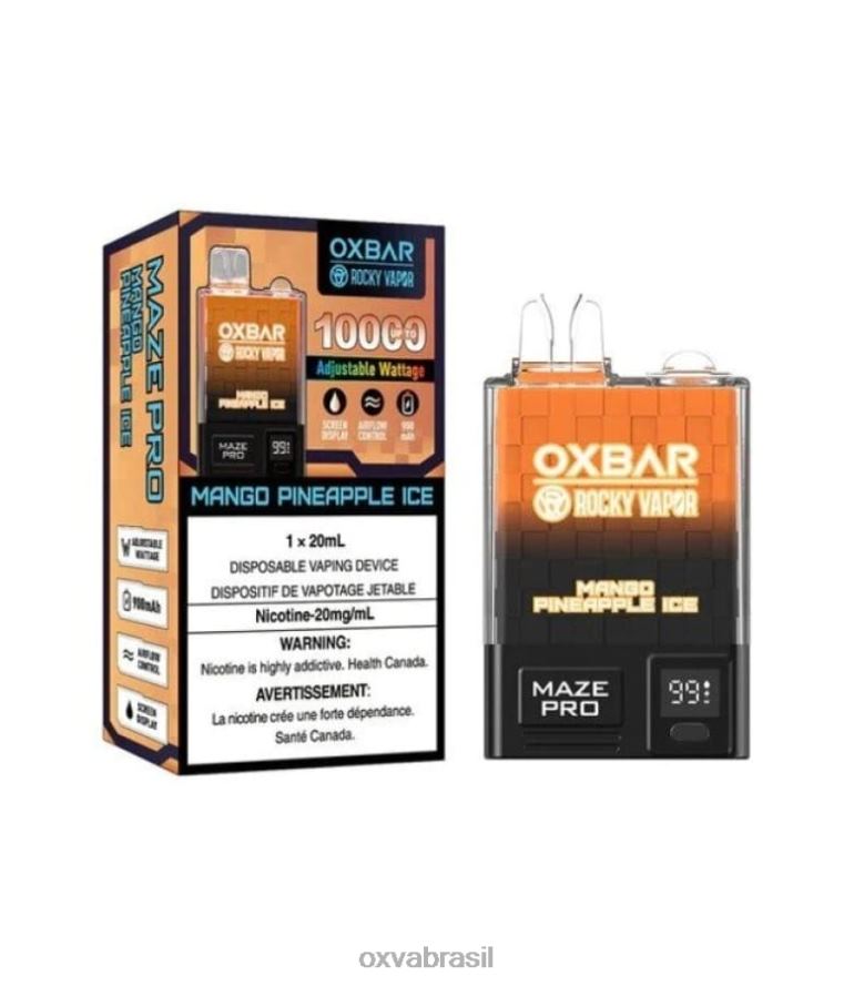 gelo de manga e abacaxi OXVA vape flavours FXNB229 OXVA OXBAR MAZE PRO 10000