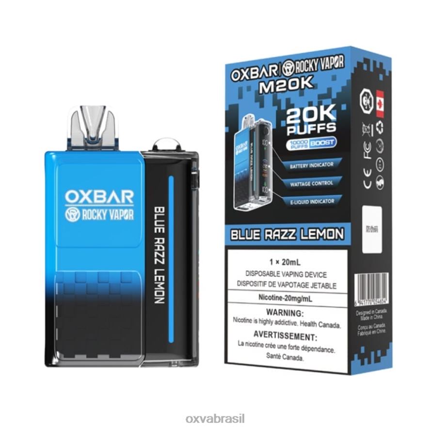 limão razz azul OXVA vape brasil FXNB22 OXVA OXBAR M20K