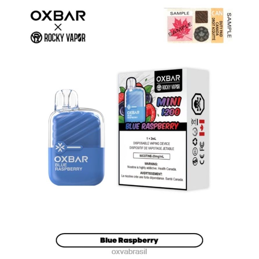 framboesa azul OXVA vape review FXNB224 OXVA OXBAR MINI 1200