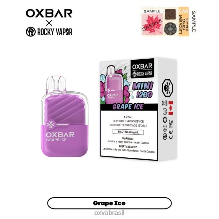 gelo de uva OXVA vape brasil FXNB222 OXVA OXBAR MINI 1200