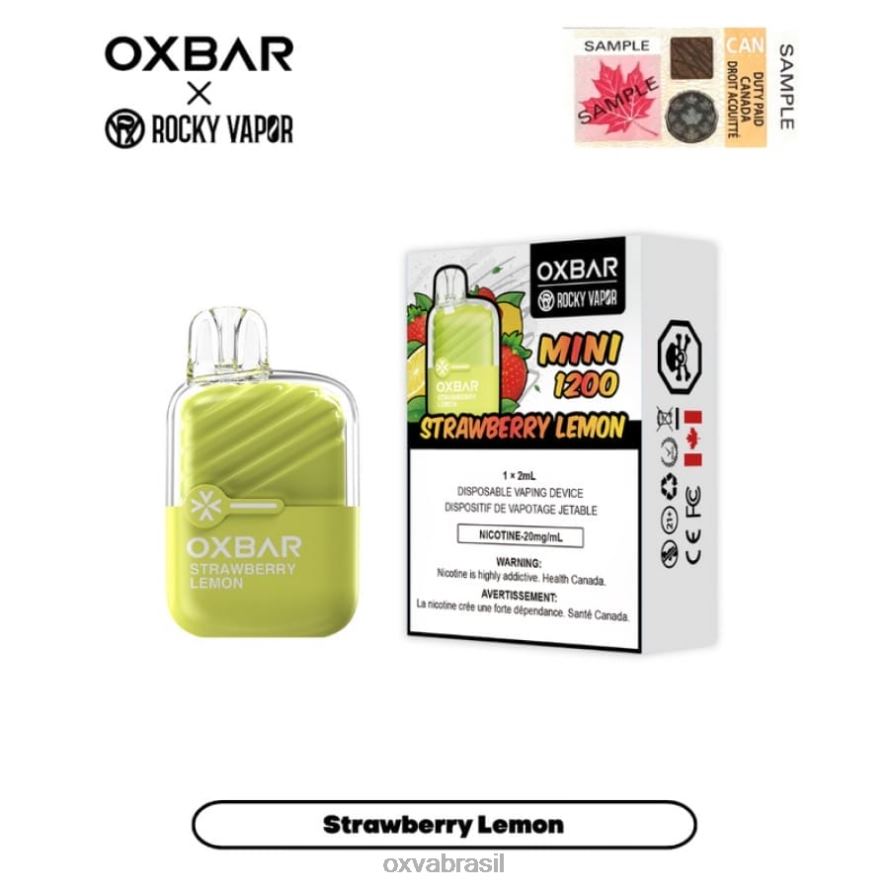 limão morango OXVA vape flavours FXNB219 OXVA OXBAR MINI 1200