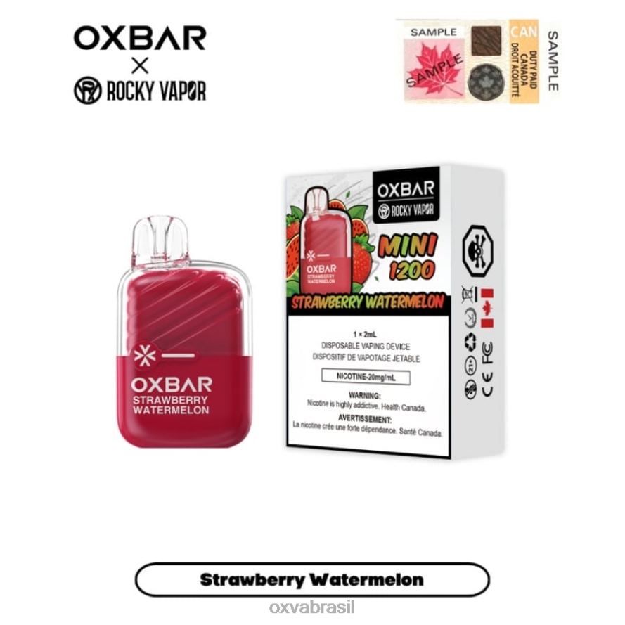 melancia morango OXVA disposable pod FXNB218 OXVA OXBAR MINI 1200
