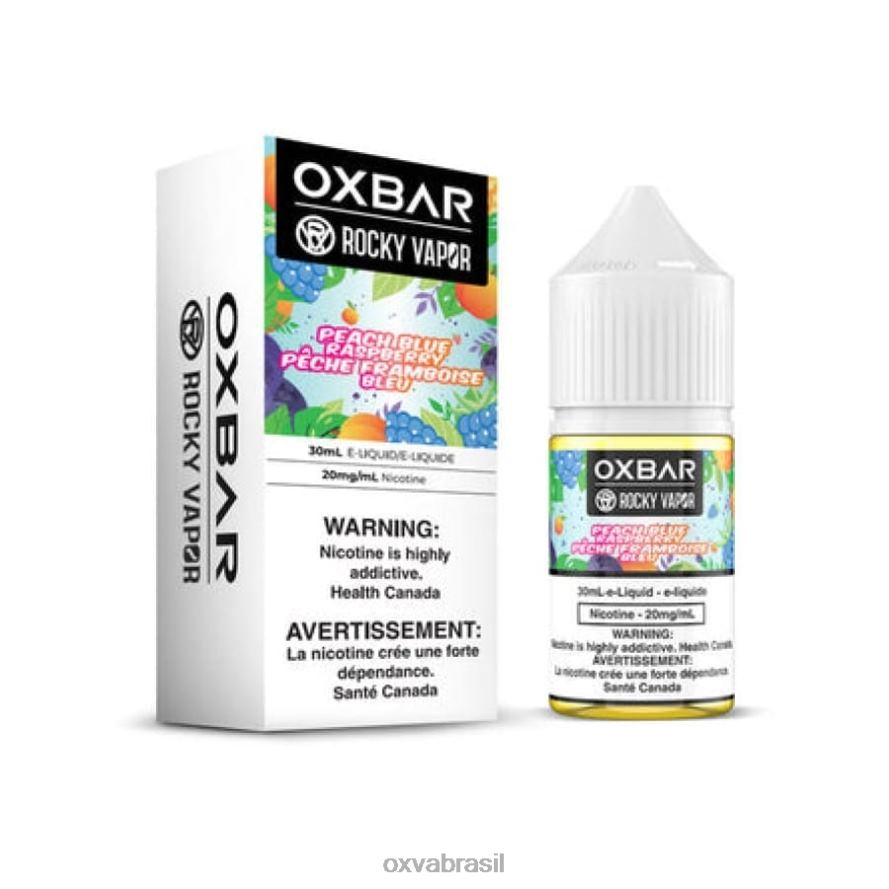 framboesa azul pêssego OXVA vape brasil FXNB262 OXVA OXBAR 30ml de sal