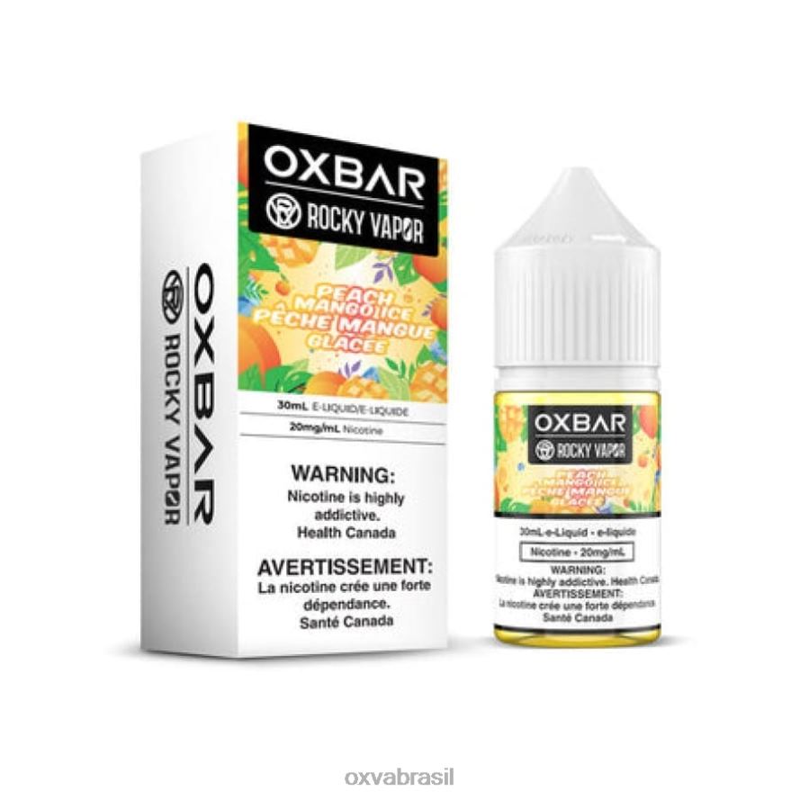 gelo de manga e pêssego OXVA disposable pod FXNB258 OXVA OXBAR 30ml de sal
